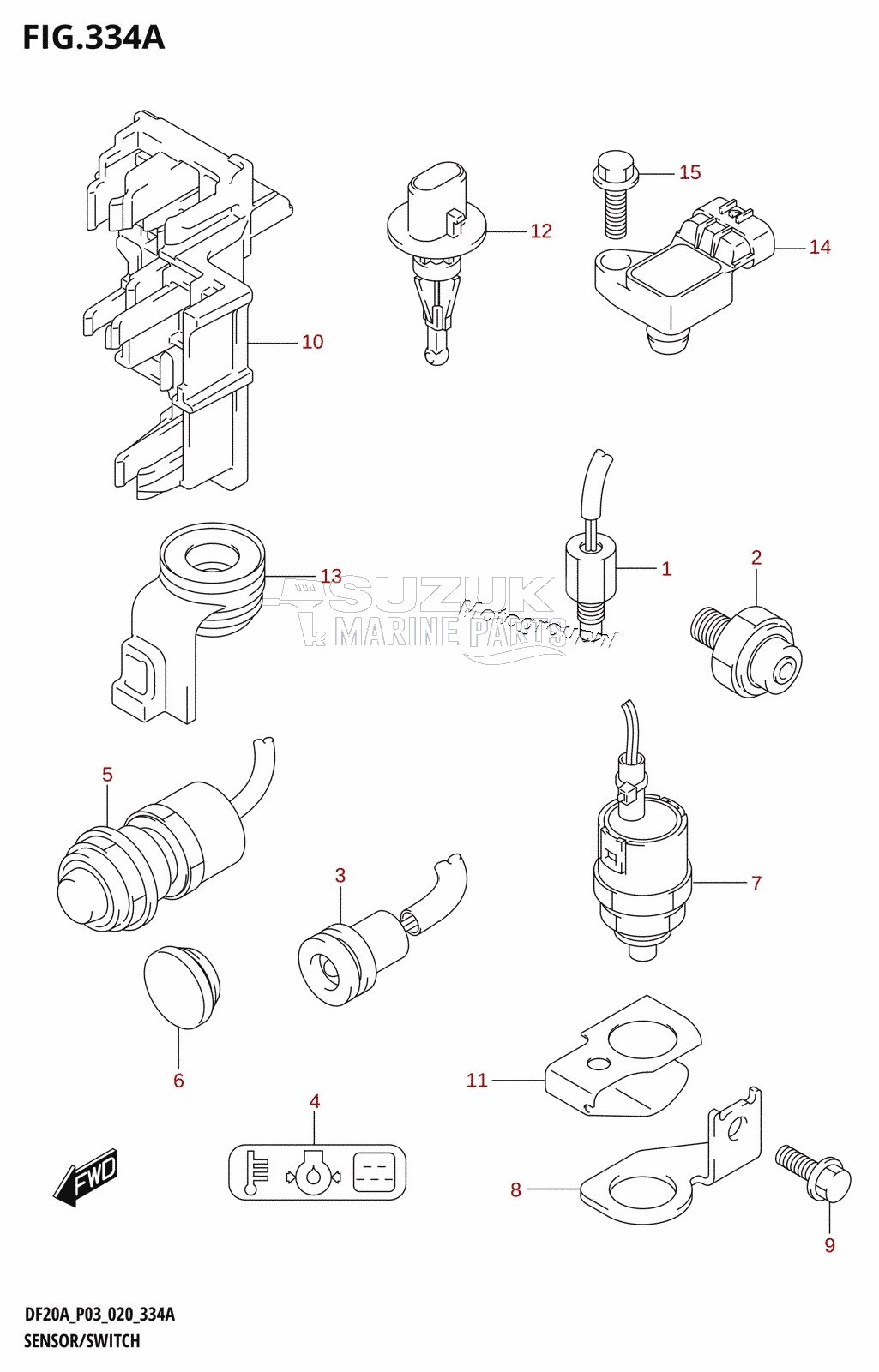 SENSOR /​ SWITCH (DF9.9B,DF15A,DF20A)