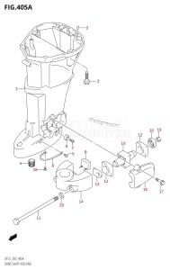 DF25 From 02503F-010001 (E03)  2010 drawing DRIVE SHAFT HOUSING