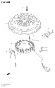 DF175ZG From 17502Z-410001 (E01 E40)  2014 drawing MAGNETO (DF175Z:E40)