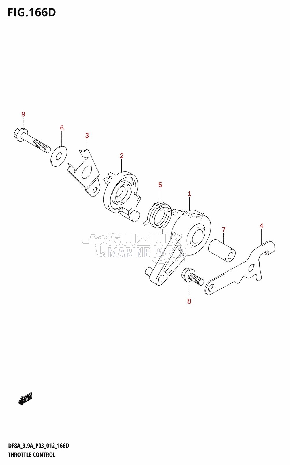 THROTTLE CONTROL (DF9.9AR:P03)