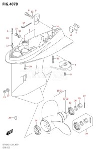 DF115AST From 11504F-610001 (E03)  2016 drawing GEAR CASE (DF115AZ:E11)