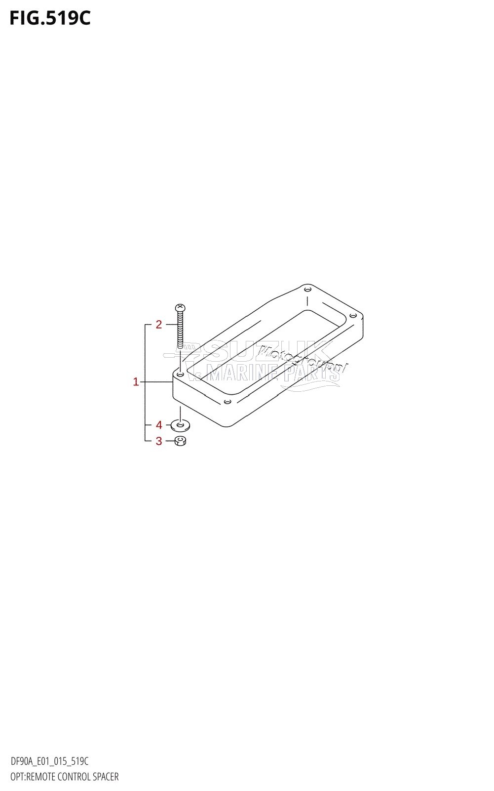 OPT:REMOTE CONTROL SPACER (DF90ATH:E01)