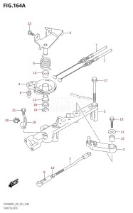 DF200AST From 20004F-240001 (E03)  2022 drawing THROTTLE ROD