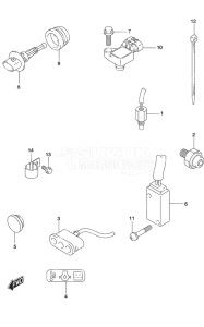 Outboard DF 25A drawing Sensor/Switch Remote Control