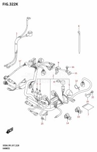 DF20A From 02002F-710001 (P01 P40)  2017 drawing HARNESS (DF20AR:P01)