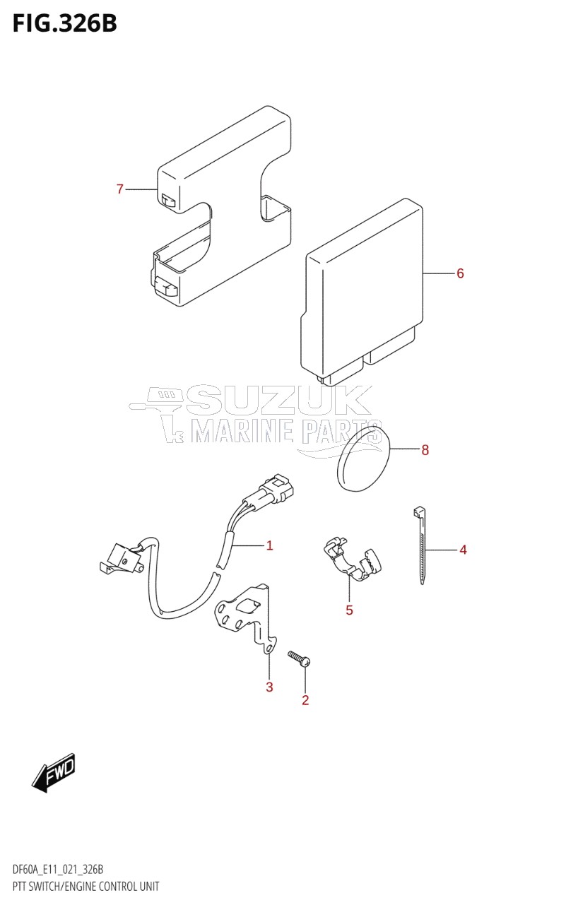 PTT SWITCH / ENGINE CONTROL UNIT (DF40AQH:E01)