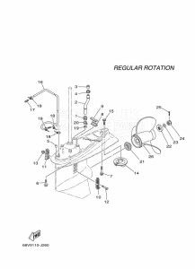 F115AETL drawing PROPELLER-HOUSING-AND-TRANSMISSION-2