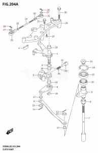 DF250AP From 25003P-910001 (E03)  2019 drawing CLUTCH SHAFT (DF300A)