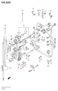 DF250Z From 25003Z-310001 (E03)  2013 drawing HARNESS (DF225T:E03)