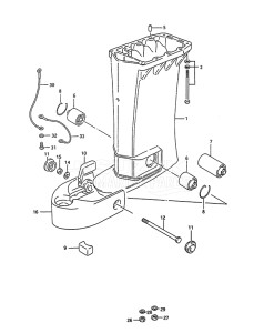 Outboard DT 85 drawing Drive Shaft Housing