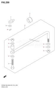 DF40A From 04004F-210001 (E34-Italy)  2012 drawing DRAG LINK (DF40AST E34)