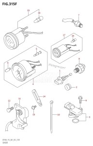 DF100 From 10002F-210001 (E01 E40)  2012 drawing SENSOR (DF115Z:E40)