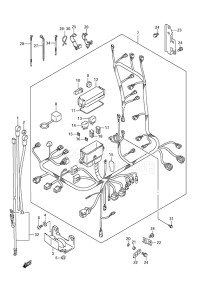 Outboard DF 150 drawing Harness