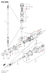 DF250 From 25003F-310001 (E01 E40)  2013 drawing TRANSMISSION (DF250Z:E01)