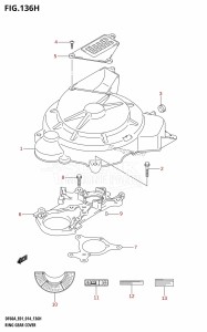 DF40A From 04003F-410001 (E01)  2014 drawing RING GEAR COVER (DF60A:E40)