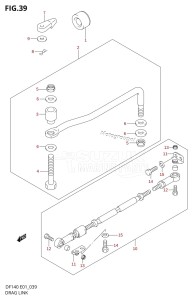 DF140Z From 14002Z-210001 (E01 E40)  2012 drawing DRAG LINK