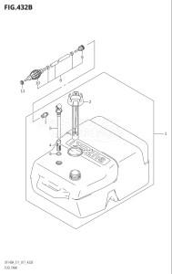 11504F-710001 (2017) 115hp E03-USA (DF115AST) DF115AST drawing FUEL TANK (DF115AZ:E40)