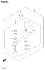 DF175Z From 17502Z-610001 (E03)  2016 drawing OPT:DRAG LINK (DF150T:E03)