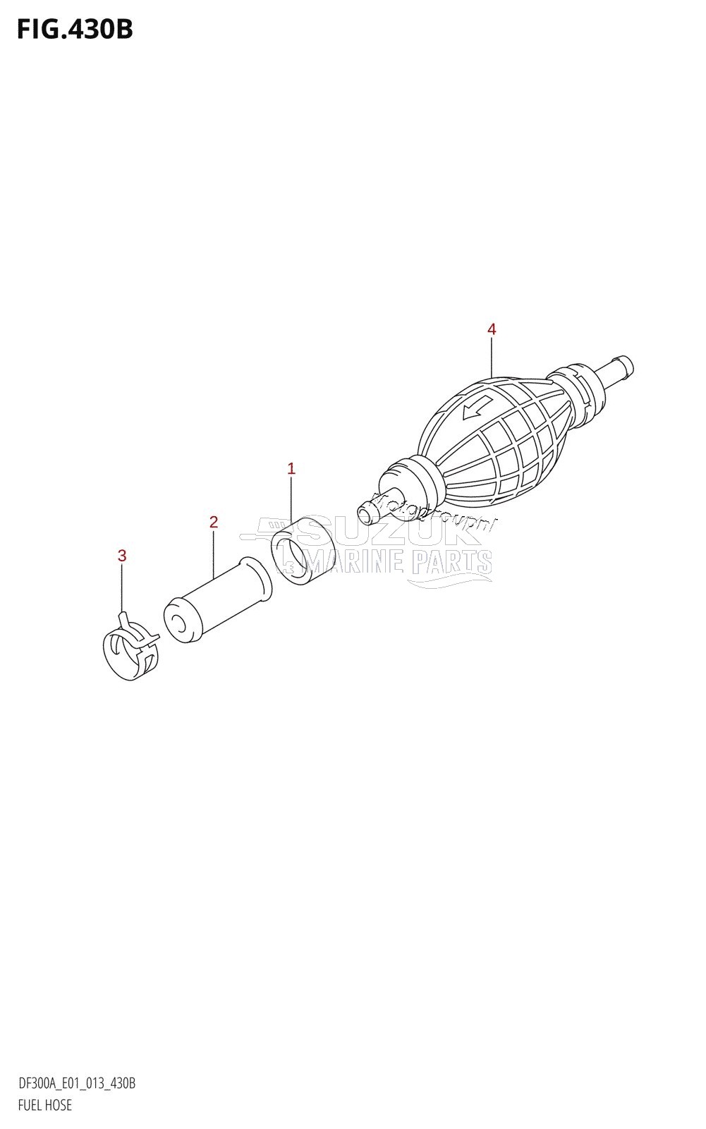 FUEL HOSE (DF300A:E40)