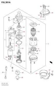 DF25 From 02503F-010001 (E01)  2010 drawing STARTING MOTOR