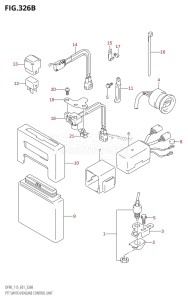 DF100 From 10001F-980001 (E01)  2009 drawing PTT SWITCH /​ ENGINE CONTROL UNIT (K4,K5,K6,K7,K8,K9,K10,011)