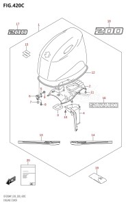 DF150A From 15003F-040001 (E03)  2020 drawing ENGINE COVER (DF200AP)