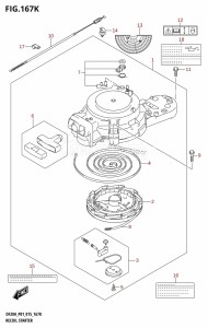 DF15A From 01504F-510001 (P01)  2015 drawing RECOIL STARTER (DF20AT:P01)