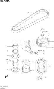 07001F-251001 (2002) 70hp E03-USA (DF70TK2) DF70 drawing TIMING BELT