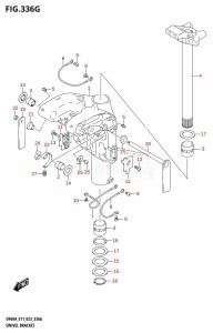 DF50A From 05003F-040001 (E01 E03 E11)  2020 drawing SWIVEL BRACKET (DF50AVTH,DF60AVTH)