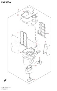 08002F-410001 (2014) 80hp E01 E40-Gen. Export 1 - Costa Rica (DF80A) DF80A drawing OPT:GASKET SET