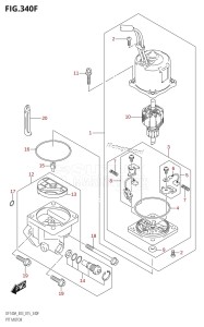 DF140AZ From 14003Z-510001 (E03)  2015 drawing PTT MOTOR (DF115AST:E03)