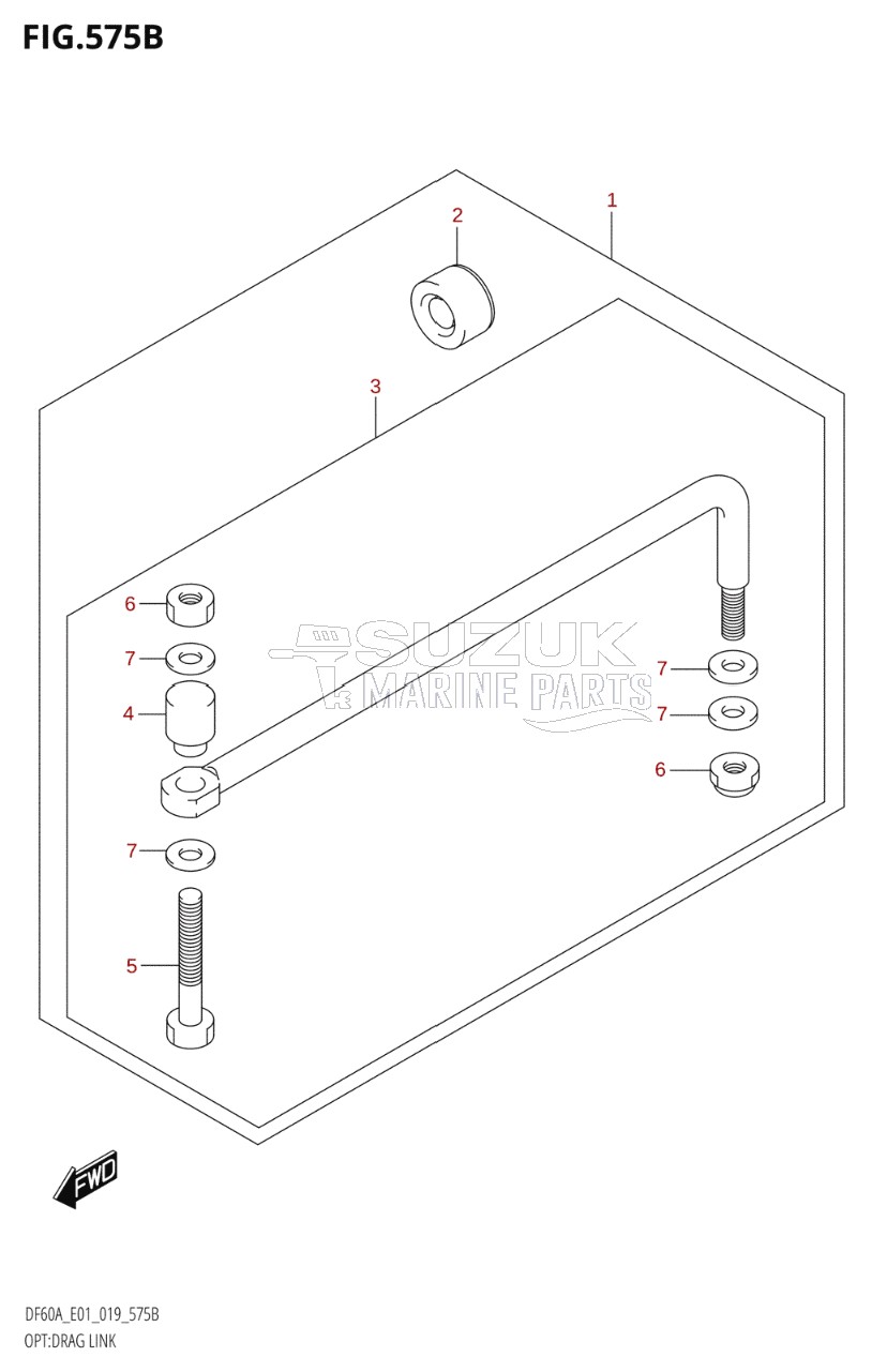 OPT:DRAG LINK (DF60AQH,DF60ATH,DF50AVTH,DF60AVTH)