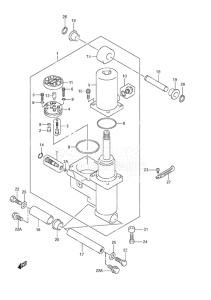 Outboard DF 50 drawing Power Trim