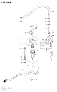 14004F-140001 (2021) 140hp E11 E40-Gen. Export 1-and 2 (DF140BG) DF140BG drawing FUEL PUMP