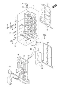 DF 90A drawing Cylinder Head