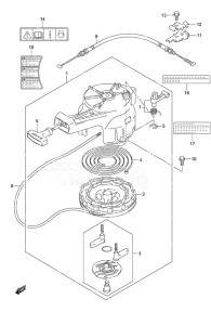 DF 6 drawing Recoil Starter