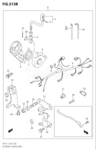 01502F-421001 (2004) 15hp P03-U.S.A (DF15K4) DF15 drawing OPT:REMOTE CONTROL PARTS (K5,K6,K7,K8,K9,K10,011)