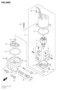 14003Z-510001 (2005) 140hp E03-USA (DF140AZ) DF140AZ drawing PTT MOTOR (DF115AZ:E03)