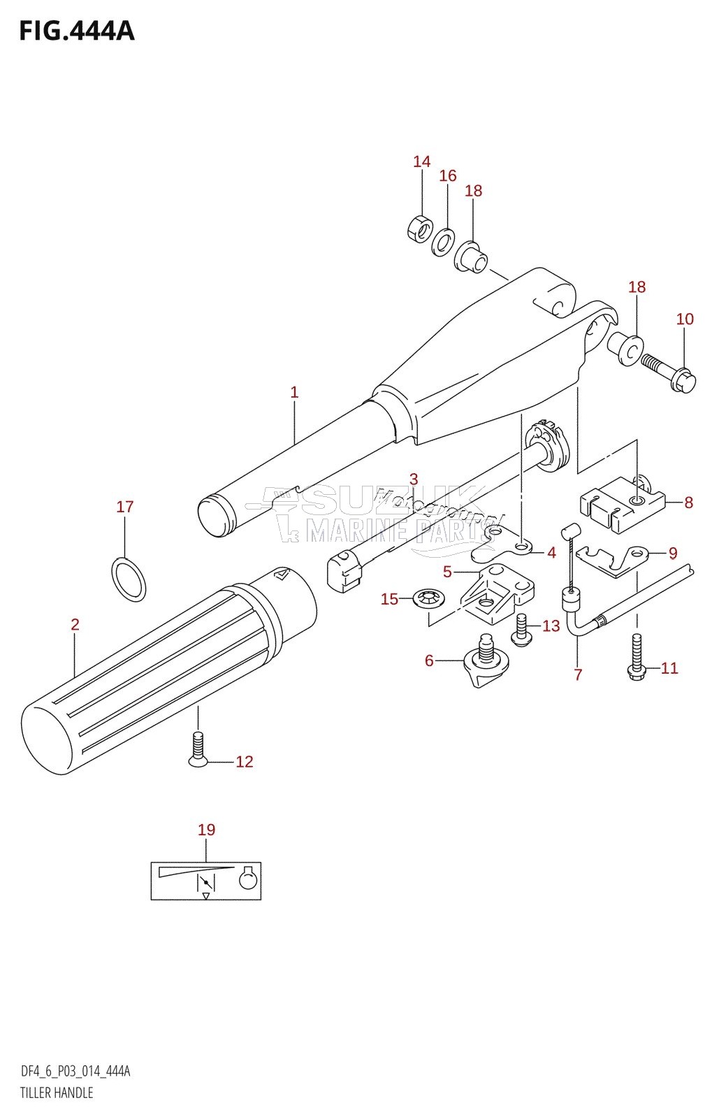 TILLER HANDLE