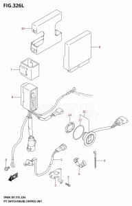 DF60A From 06002F-510001 (E01 E40)  2015 drawing PTT SWITCH /​ ENGINE CONTROL UNIT (DF60ATH:E01)