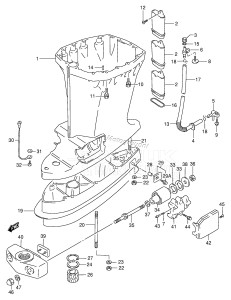 DT90 From 09001-861001 ()  1998 drawing DRIVESHAFT HOUSING