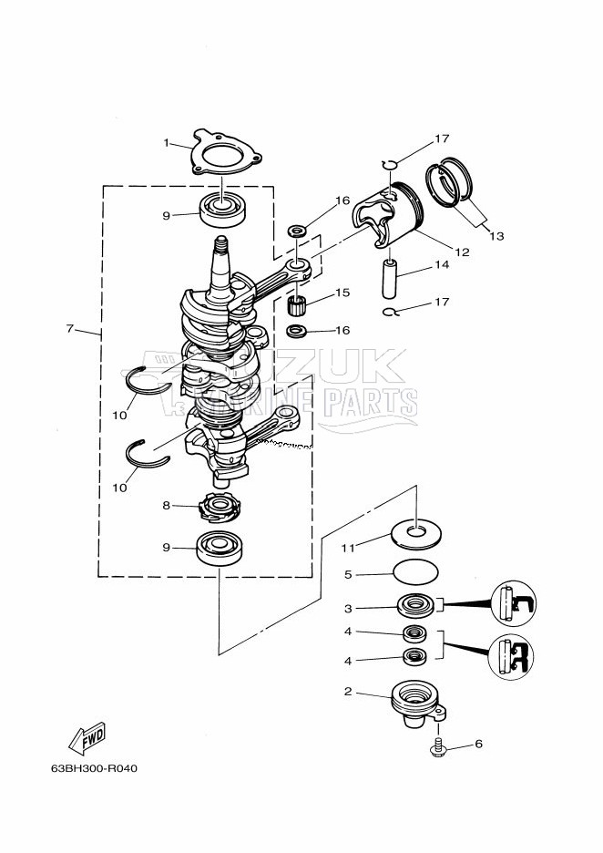 CRANKSHAFT--PISTON