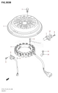 DF175T From 17502F-210001 (E01 E40)  2012 drawing MAGNETO (DF150T:E40)