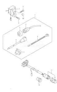 Outboard DF 9.9 drawing Receptacle Set