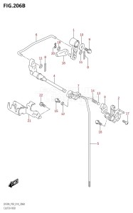 DF9.9B From 00995F-410001 (P03)  2014 drawing CLUTCH ROD (DF9.9BR:P03)