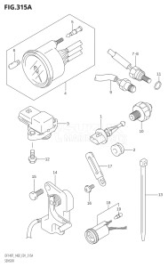 14001Z-880001 (2008) 140hp E01 E40-Gen. Export 1 - Costa Rica (DF140WZK8  DF140ZK8) DF140 drawing SENSOR