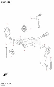 DF40A From 04005F-140001 (E34-Italy)  2021 drawing SENSOR (DF40A,DF40ATH,DF50A,DF50ATH)