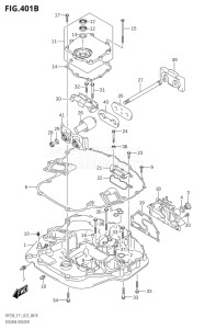 22503F-240001 (2022) 225hp E40-Costa Rica (DF225T) DF225T drawing ENGINE HOLDER (DF250ST)