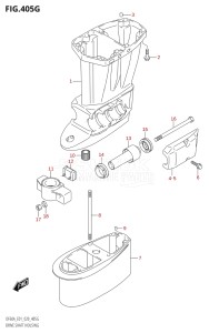 06002F-040001 (2020) 60hp E01 E40-Gen. Export 1 - Costa Rica (DF60A  DF60AQH  DF60ATH) DF60A drawing DRIVE SHAFT HOUSING (DF60ATH:E40)