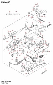 DF60A From 06002F-310001 (E01 E40)  2013 drawing TILLER HANDLE (DF60AQH:E01)